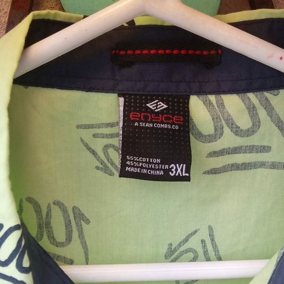 A Sean Combs Co ENYCE 100 Lime Shirt - Picture 2 of 16
